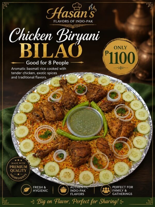 Chicken Biryani Bilao - Good for 8 People