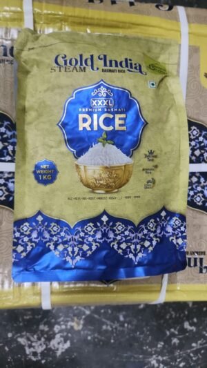 Gold India XXXL Steam Basmati Rice 1kg